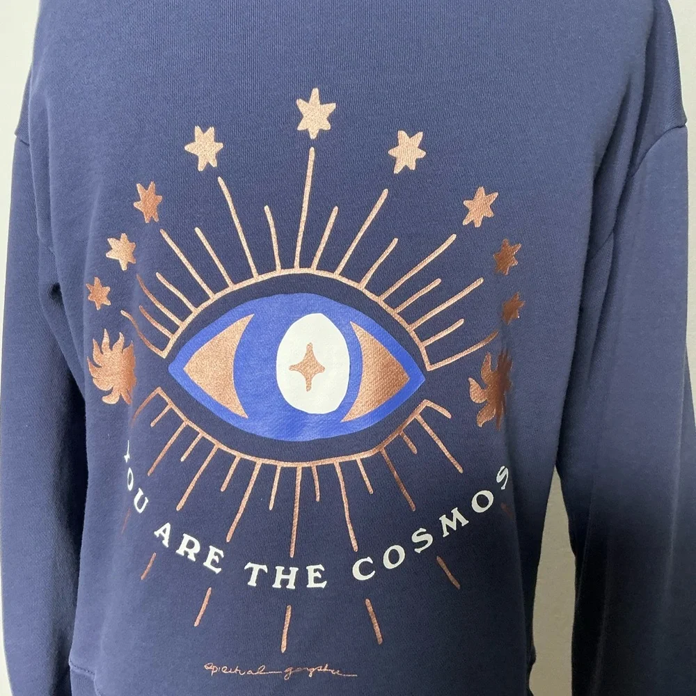 Spiritual Gangster You are  the Cosmos Hoodie Jacket Navy Size Small - Picture 11 of 11